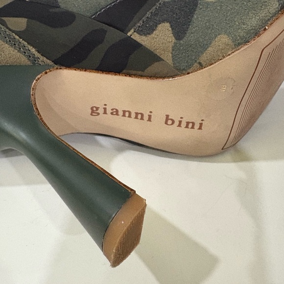 Gianni Bini Camo Heeled Ankle Boots - Picture 9 of 14